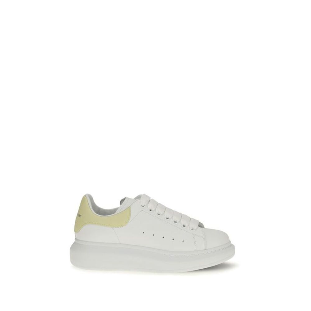 Alexander McQueen White Calf Leather Bos Taurus Chunky Women's Sneakers